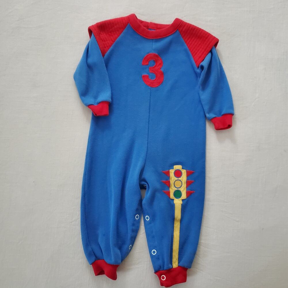 Vintage #3 Stoplight Bodysuit 18 months